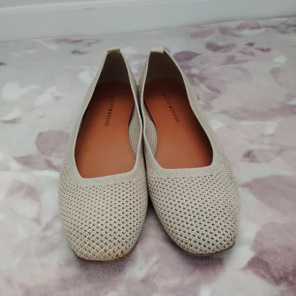 Lucky Brand Beige Knit Flats - Picture 3 of 7